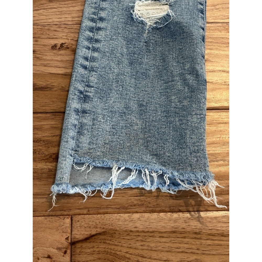 MOTHER Insider Crop Step Fray Jeans Love In A Boat Wash Women's 31 Raw‎ Hem - Picture 12 of 12